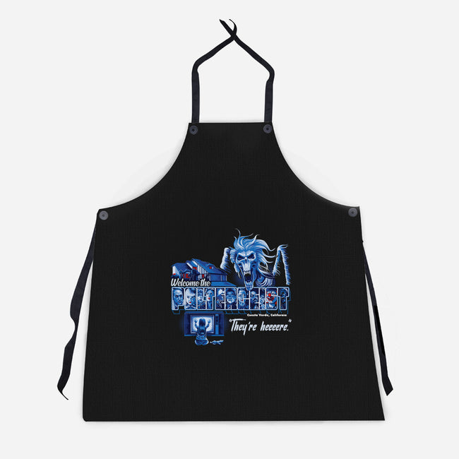 Welcome The Poltergeist-unisex kitchen apron-goodidearyan