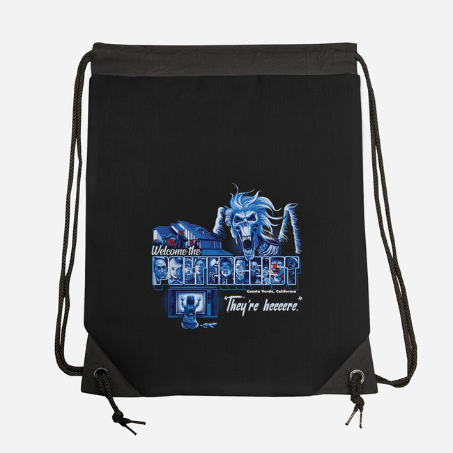 Welcome The Poltergeist-none drawstring bag-goodidearyan