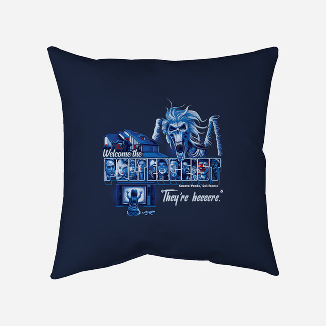 Welcome The Poltergeist-none removable cover w insert throw pillow-goodidearyan