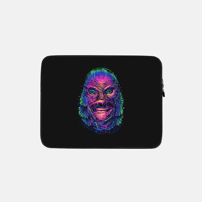 Creature's Meltdown-none zippered laptop sleeve-glitchygorilla