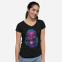Creature's Meltdown-womens v-neck tee-glitchygorilla