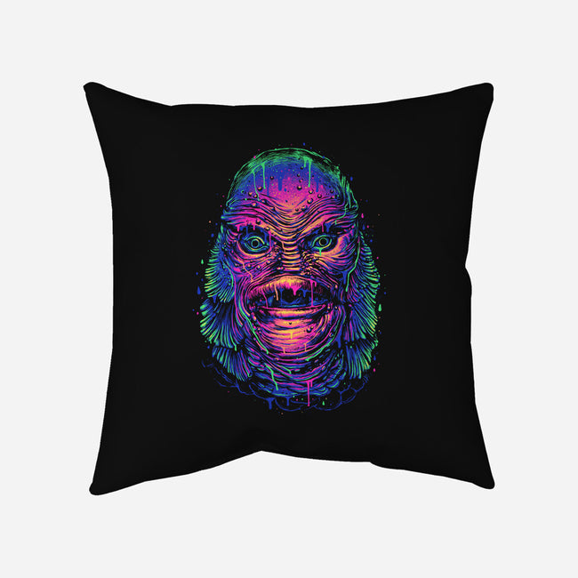 Creature's Meltdown-none removable cover w insert throw pillow-glitchygorilla