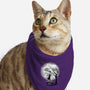 Leather Moon-cat bandana pet collar-zascanauta