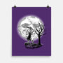 Leather Moon-none matte poster-zascanauta