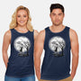Leather Moon-unisex basic tank-zascanauta