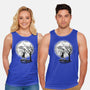 Leather Moon-unisex basic tank-zascanauta