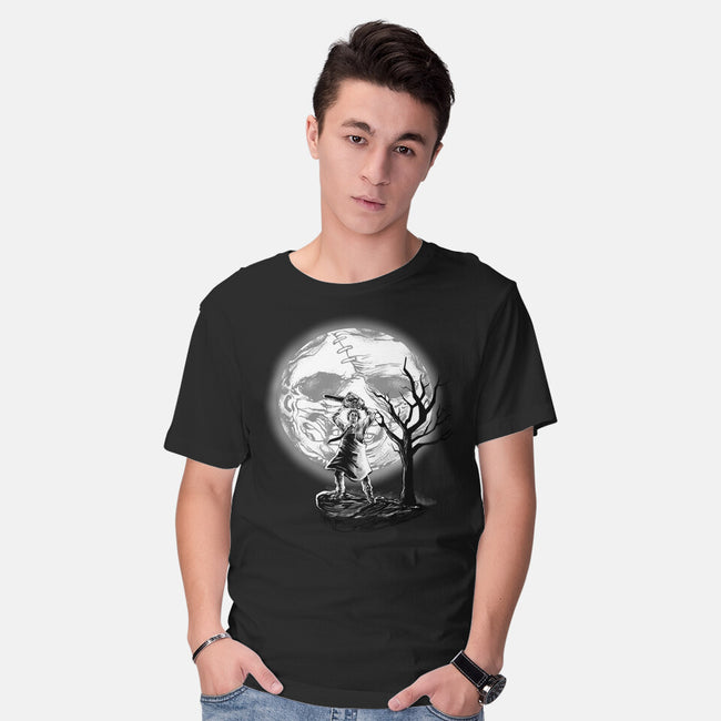 Leather Moon-mens basic tee-zascanauta