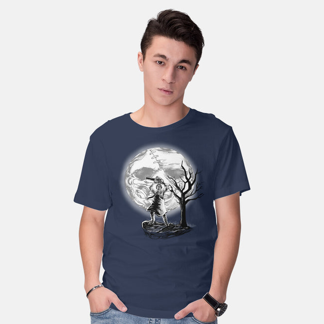 Leather Moon-mens basic tee-zascanauta