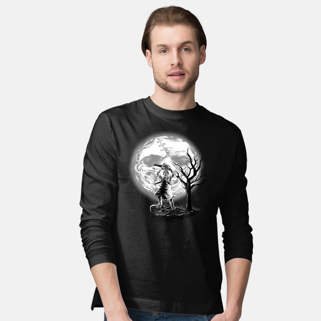Leather Moon-mens long sleeved tee-zascanauta