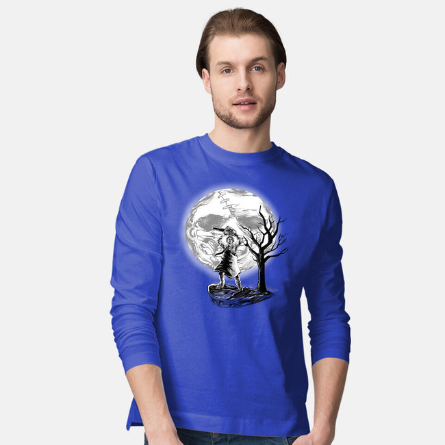 Leather Moon-mens long sleeved tee-zascanauta