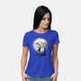 Leather Moon-womens basic tee-zascanauta