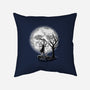 Leather Moon-none removable cover w insert throw pillow-zascanauta