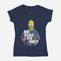 Double 0 D'OH-womens v-neck tee-goodidearyan