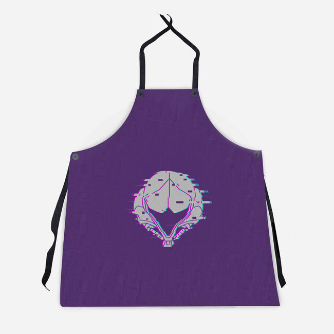 Glitch Samus-unisex kitchen apron-shirox