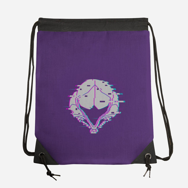 Glitch Samus-none drawstring bag-shirox