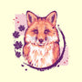 Fox Painting-none removable cover w insert throw pillow-xMorfina