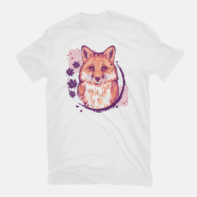 Fox Painting-womens basic tee-xMorfina