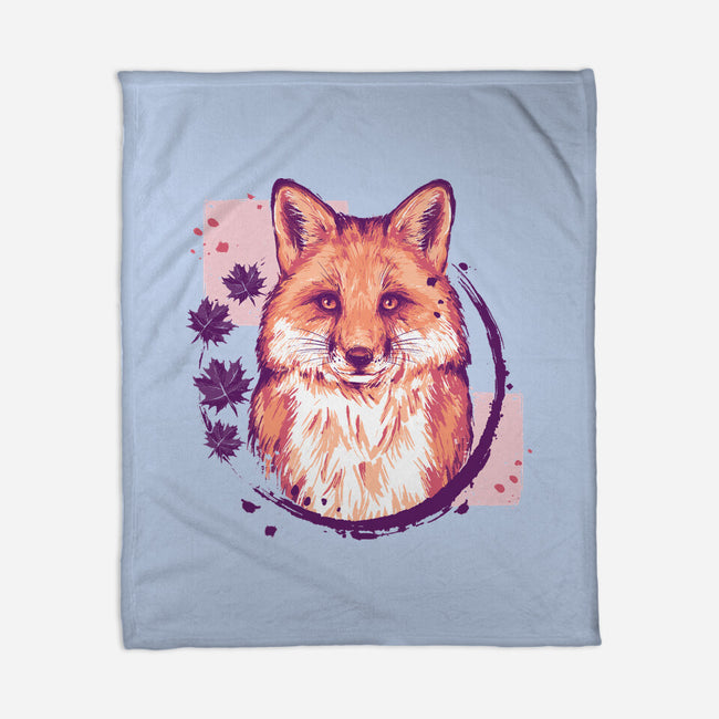 Fox Painting-none fleece blanket-xMorfina