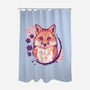 Fox Painting-none polyester shower curtain-xMorfina