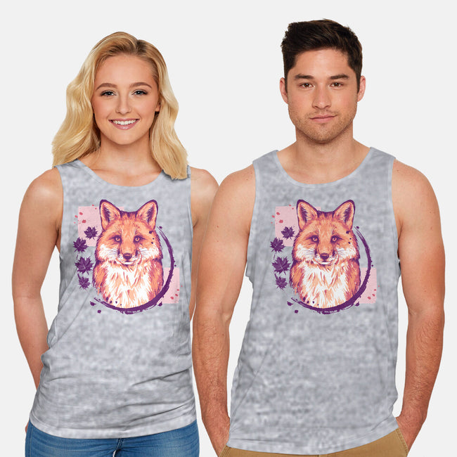 Fox Painting-unisex basic tank-xMorfina
