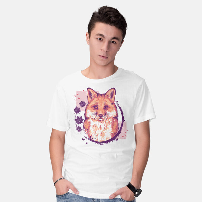 Fox Painting-mens basic tee-xMorfina