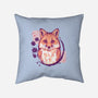 Fox Painting-none removable cover w insert throw pillow-xMorfina