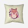 Fox Painting-none removable cover w insert throw pillow-xMorfina