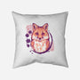 Fox Painting-none removable cover w insert throw pillow-xMorfina
