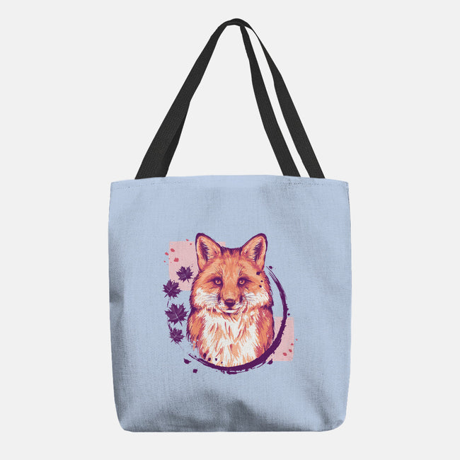 Fox Painting-none basic tote-xMorfina