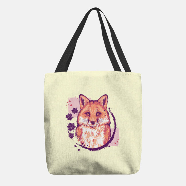 Fox Painting-none basic tote-xMorfina