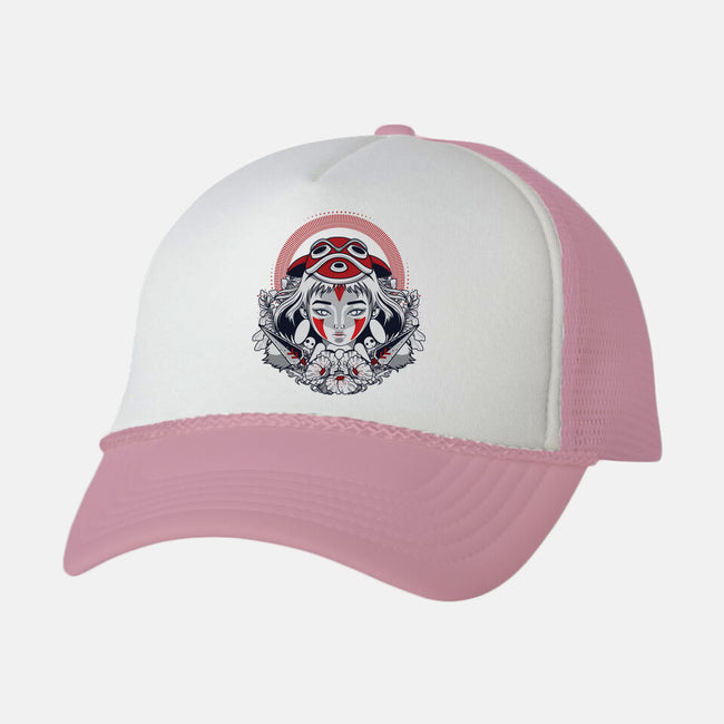 Tribal Warrior Princess-unisex trucker hat-Vamp Dearie