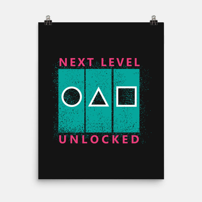 Next Level Unlocked-none matte poster-Lorets
