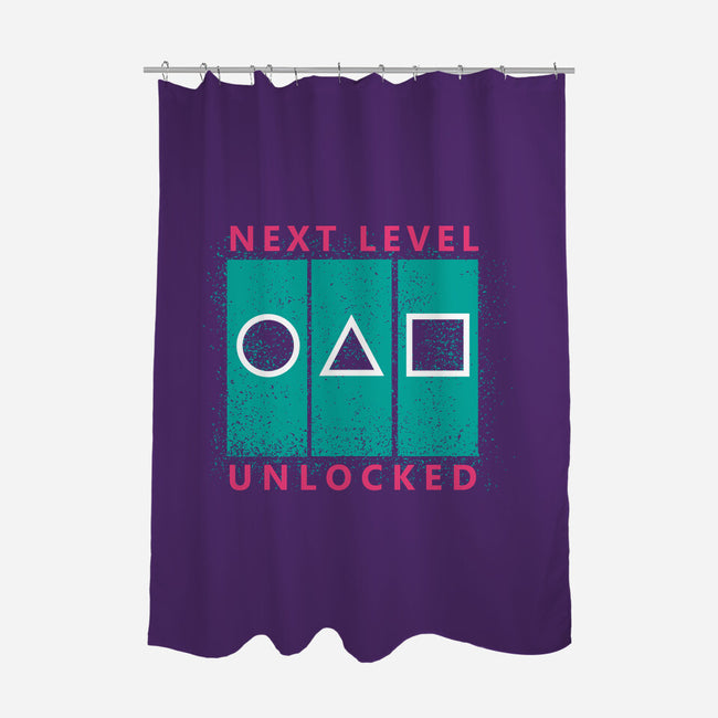 Next Level Unlocked-none polyester shower curtain-Lorets