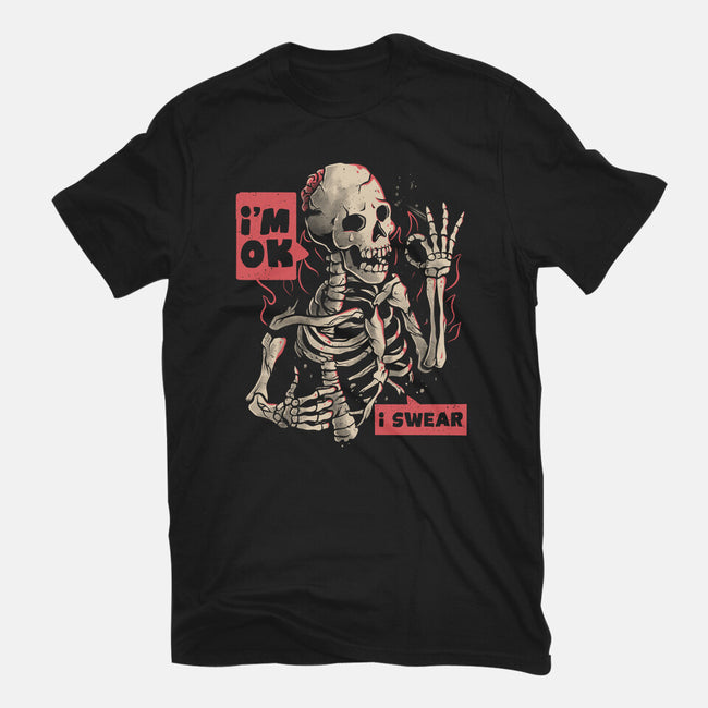I’m Ok-womens fitted tee-eduely
