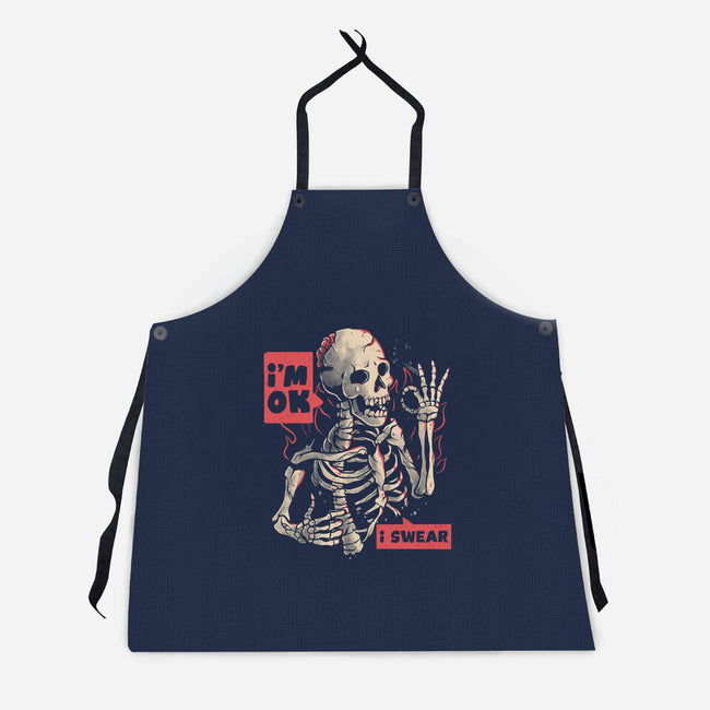 I’m Ok-unisex kitchen apron-eduely