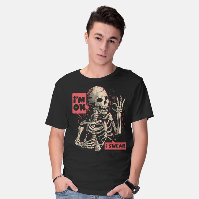 I’m Ok-mens basic tee-eduely