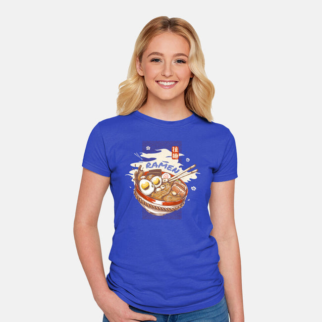 Ramen Night-womens fitted tee-IKILO