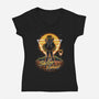 Retro Venus Guardian-womens v-neck tee-Olipop
