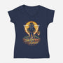 Retro Venus Guardian-womens v-neck tee-Olipop