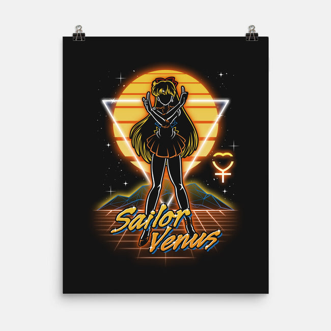 Retro Venus Guardian-none matte poster-Olipop