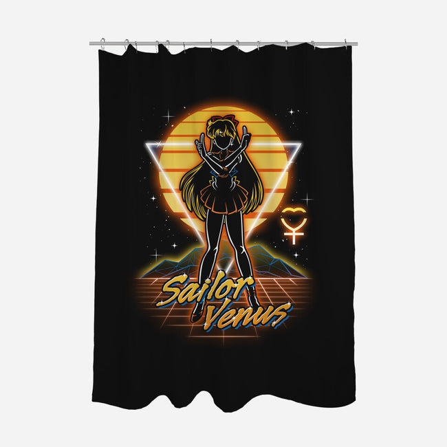 Retro Venus Guardian-none polyester shower curtain-Olipop