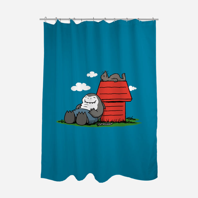 Suicidenuts-none polyester shower curtain-pigboom