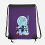 Giyu Tomioka Negative Space-none drawstring bag-SwensonaDesigns