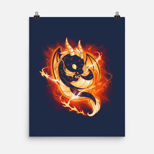 Dragon Fire-none matte poster-Vallina84