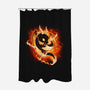 Dragon Fire-none polyester shower curtain-Vallina84