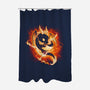 Dragon Fire-none polyester shower curtain-Vallina84