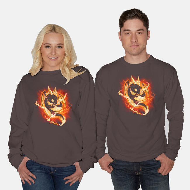 Dragon Fire-unisex crew neck sweatshirt-Vallina84
