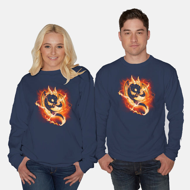 Dragon Fire-unisex crew neck sweatshirt-Vallina84