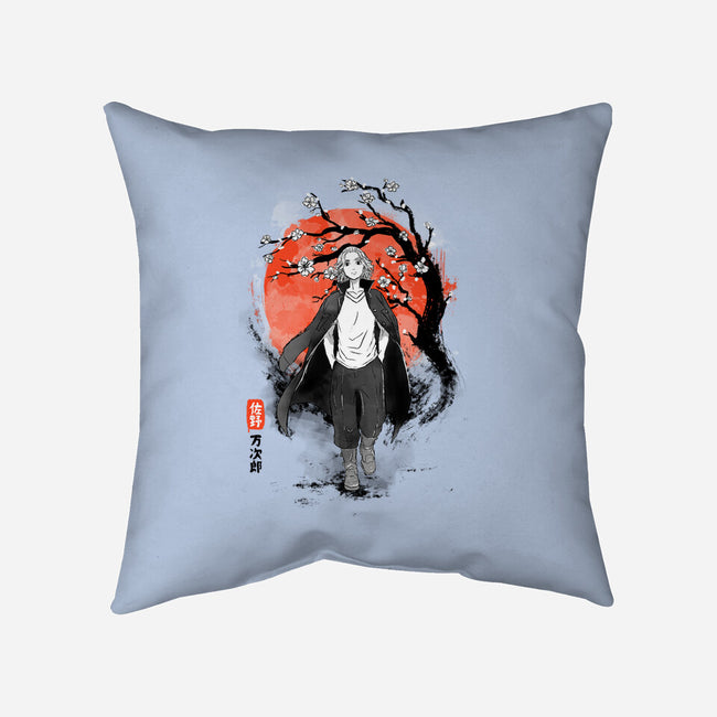 Mikey Ink-none removable cover w insert throw pillow-IKILO