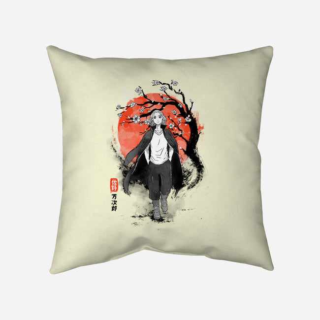 Mikey Ink-none removable cover w insert throw pillow-IKILO